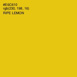 #E6C610 - Ripe Lemon Color Image